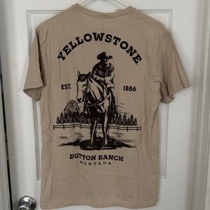 Yellowstone Dutton Ranch Graphic Tee - Tan